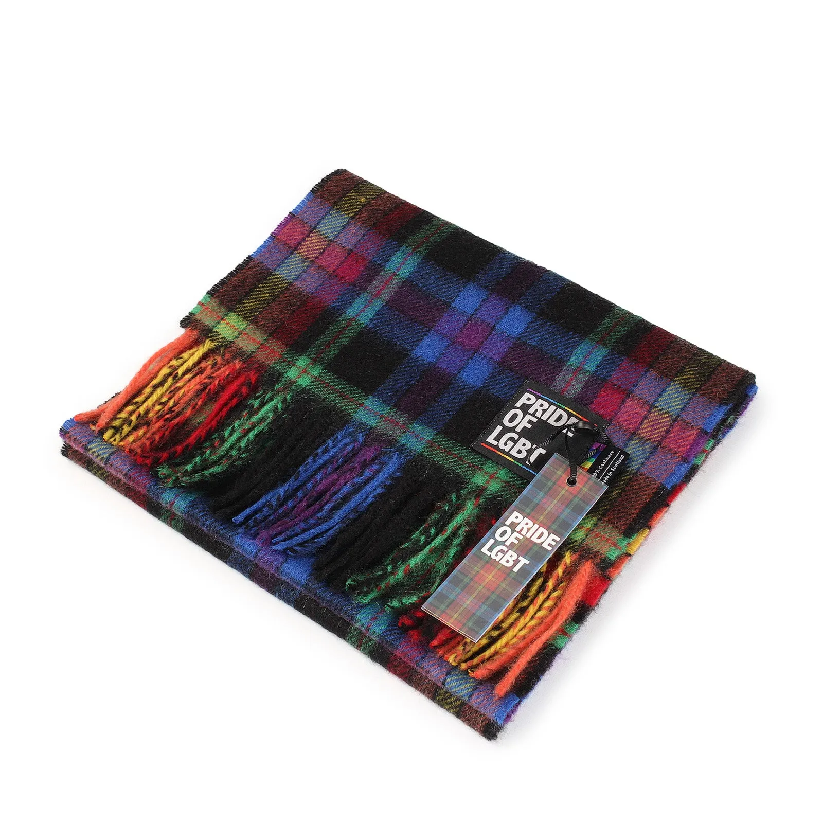 100% Cashmere Scarf Made In Scotland Lgbt