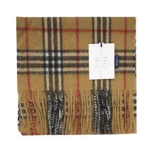 100% Cashmere Scarf Made In Scotland Vicuna Thomson