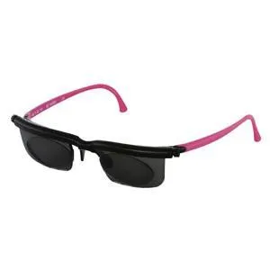 Adlens Sundials™ Instantly Adjustable Eyewear Sunglasses Black and Pink Frame