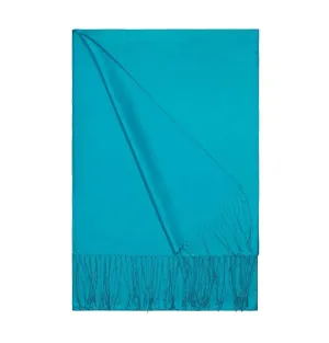 Aker Double-Sided Silk Hijab Shawl #053 - Turquoise