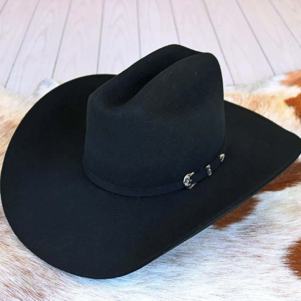 Ariat 3X Black Wool Cowboy Hat - Spur