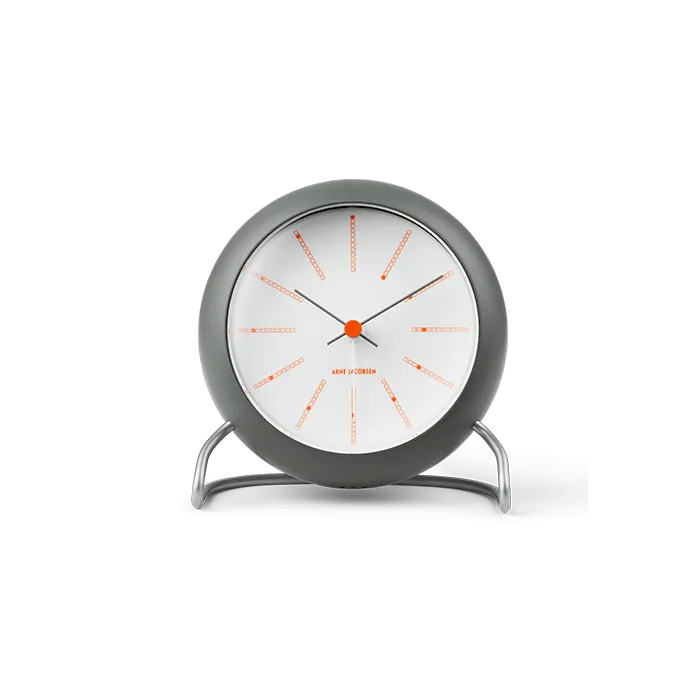 Arne Jacobsen Bankers Table Clock, Ø: 4.3"