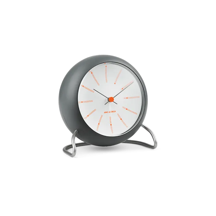 Arne Jacobsen Bankers Table Clock, Ø: 4.3"