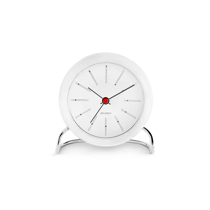 Arne Jacobsen Bankers Table Clock, Ø: 4.3"