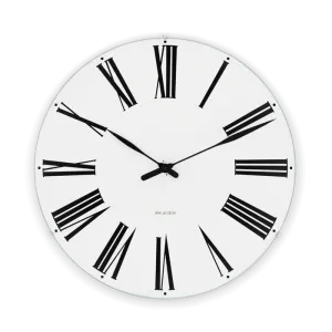 Arne Jacobsen Roman Wall Clock, Large, Ø: 11.4"