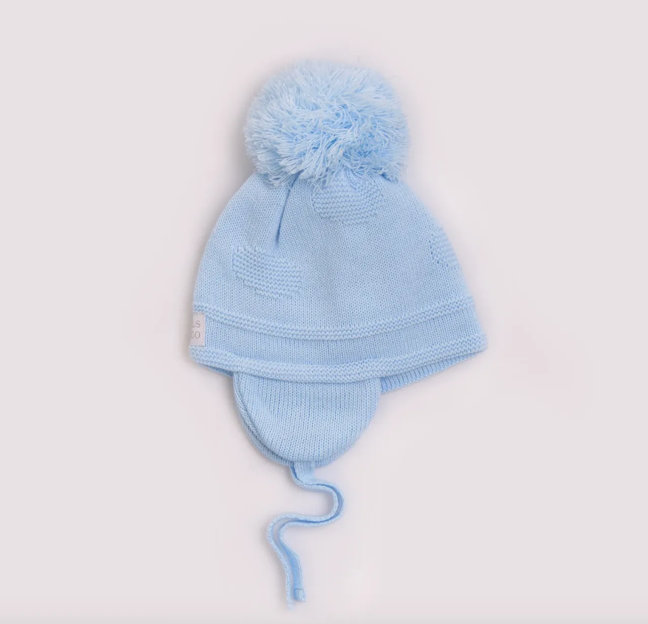 AW23 Pastels & Co Baby Kindred Blue Pom Pom Hat