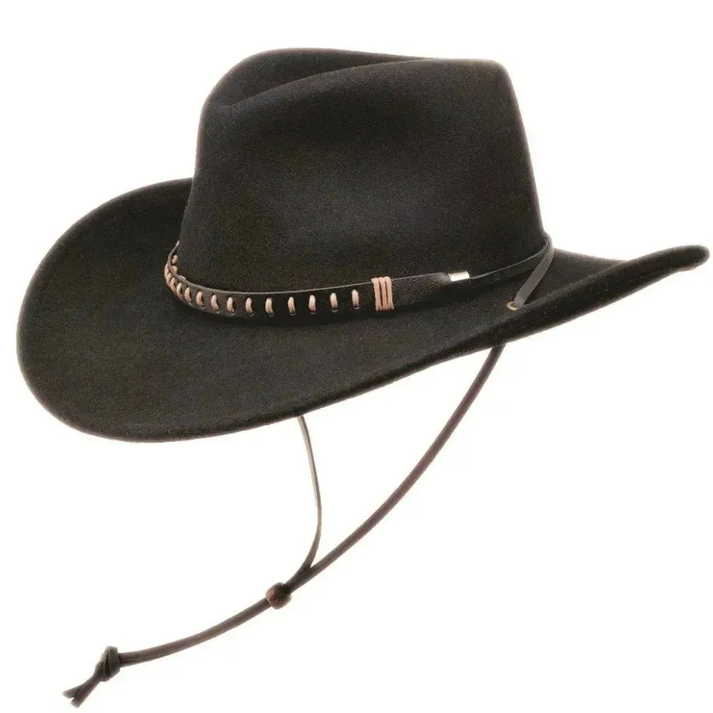 Black Creek (BC2003)- Crushable Wool Felt Cowboy Hat