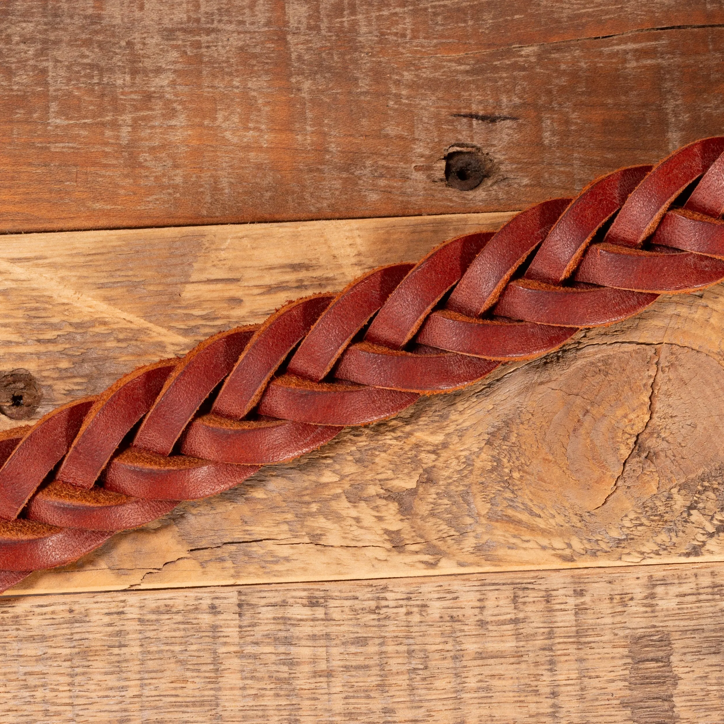 Braided Brown Dress Belt