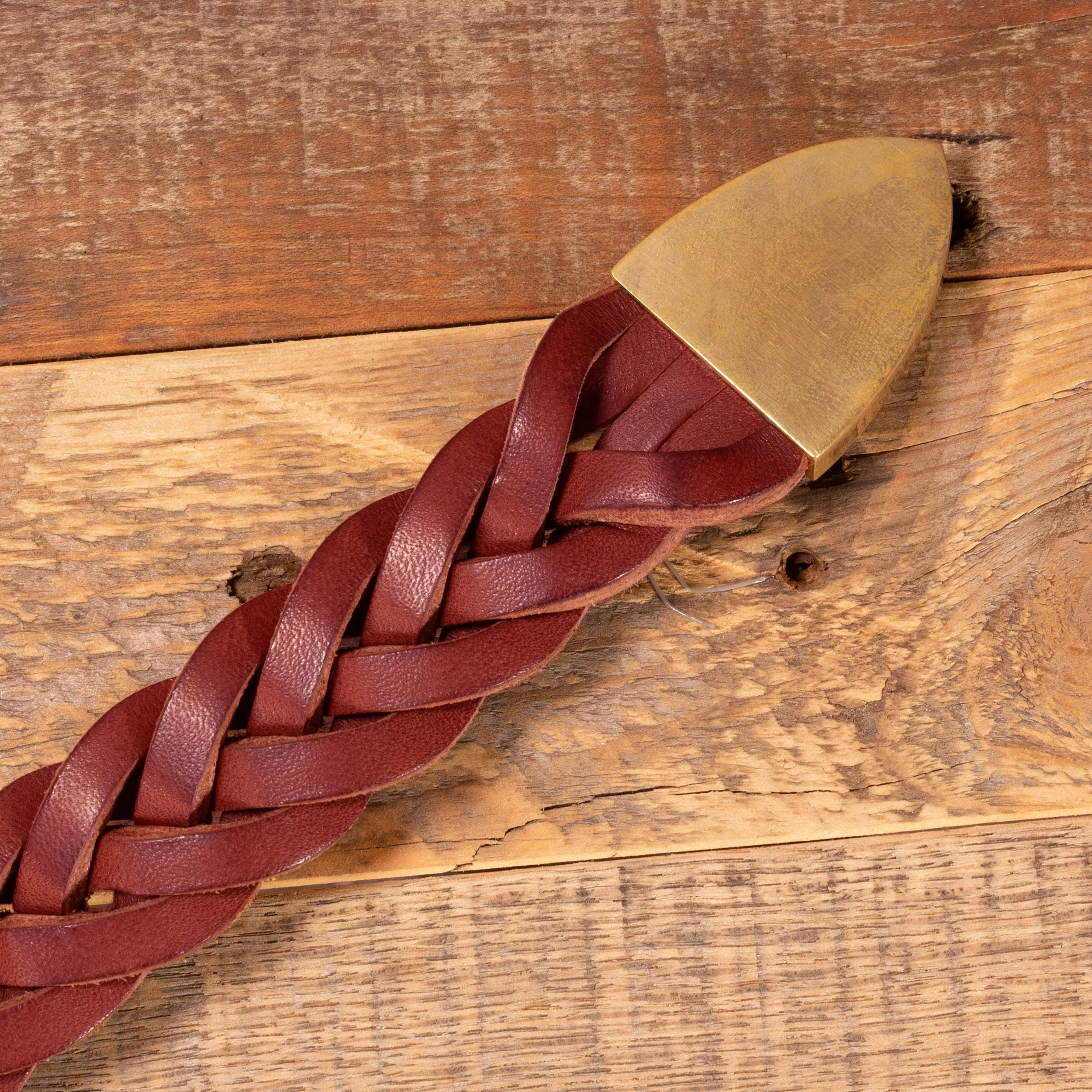 Braided Brown Dress Belt