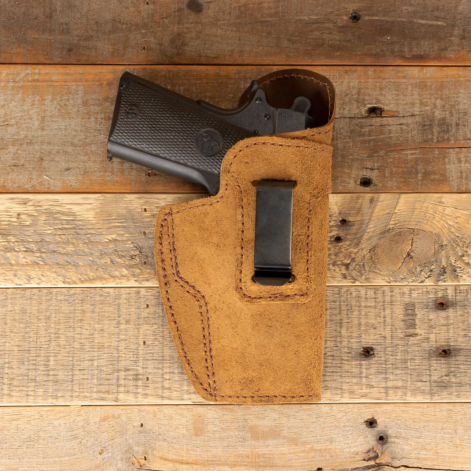 Brown Clip Holster w/ Guard