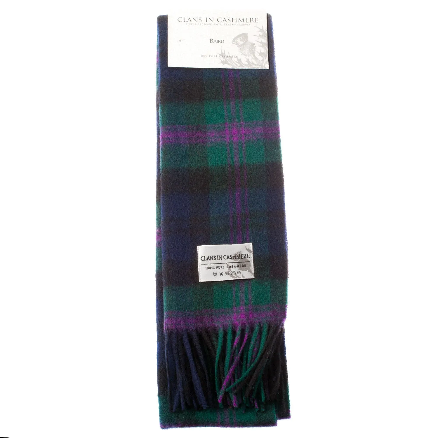 Cashmere Scottish Tartan Clan Scarf  Baird