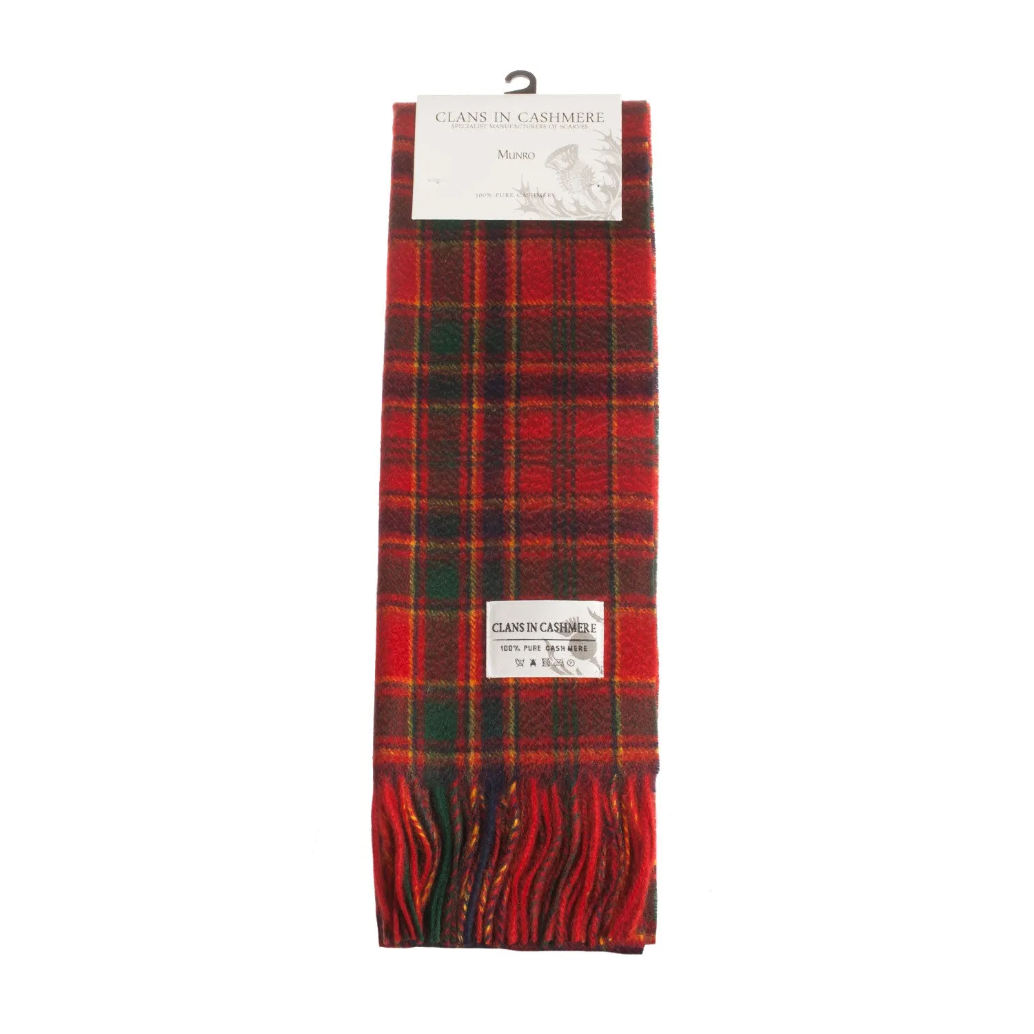 Cashmere Scottish Tartan Clan Scarf  Munro