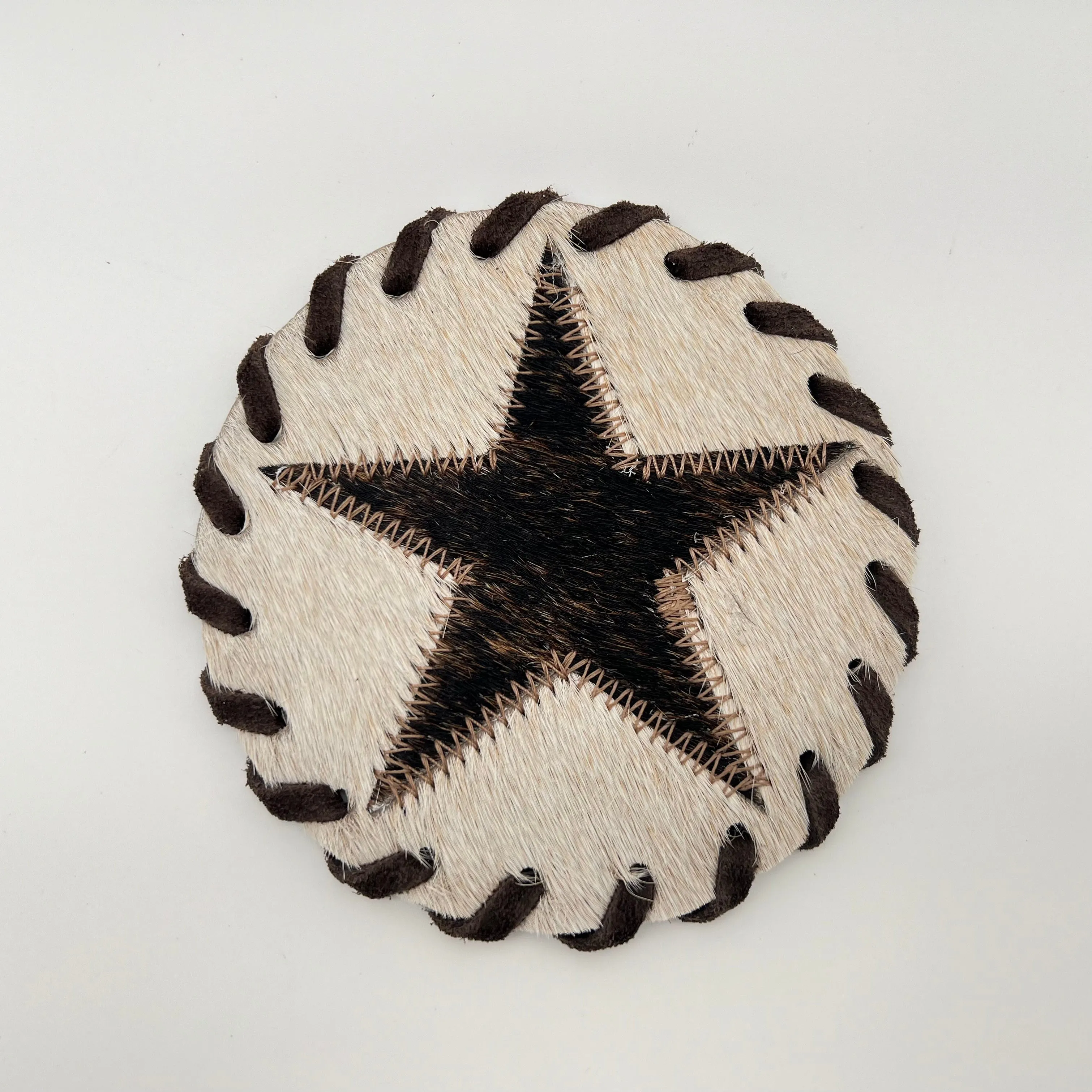 Cowhide Star Coasters