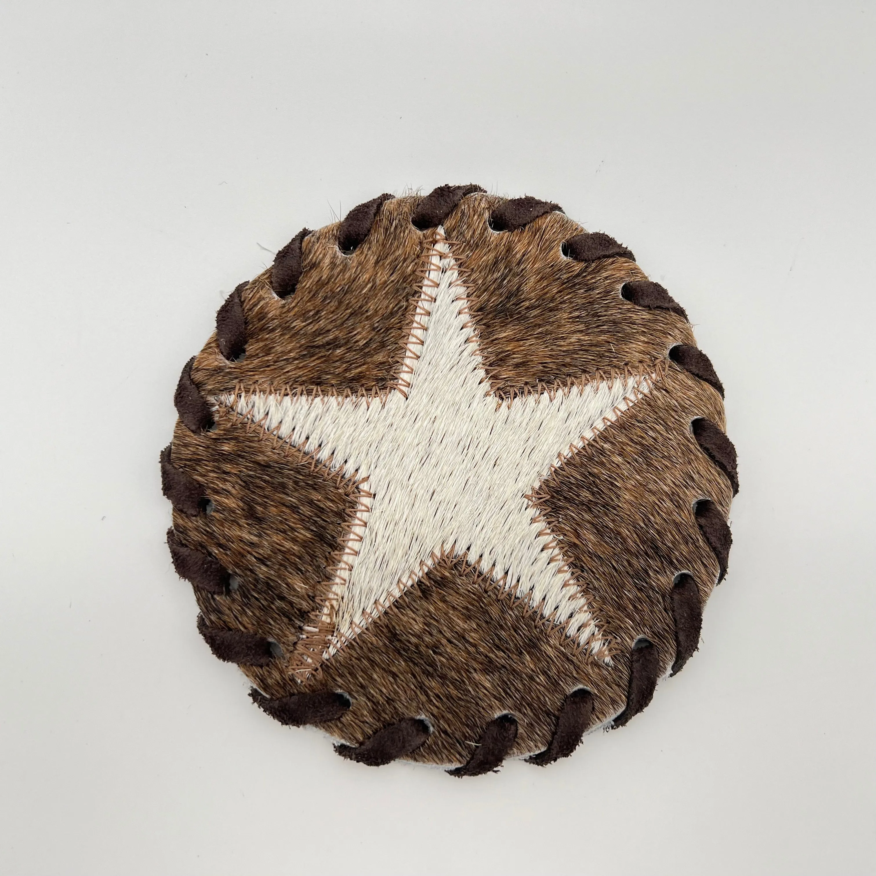 Cowhide Star Coasters