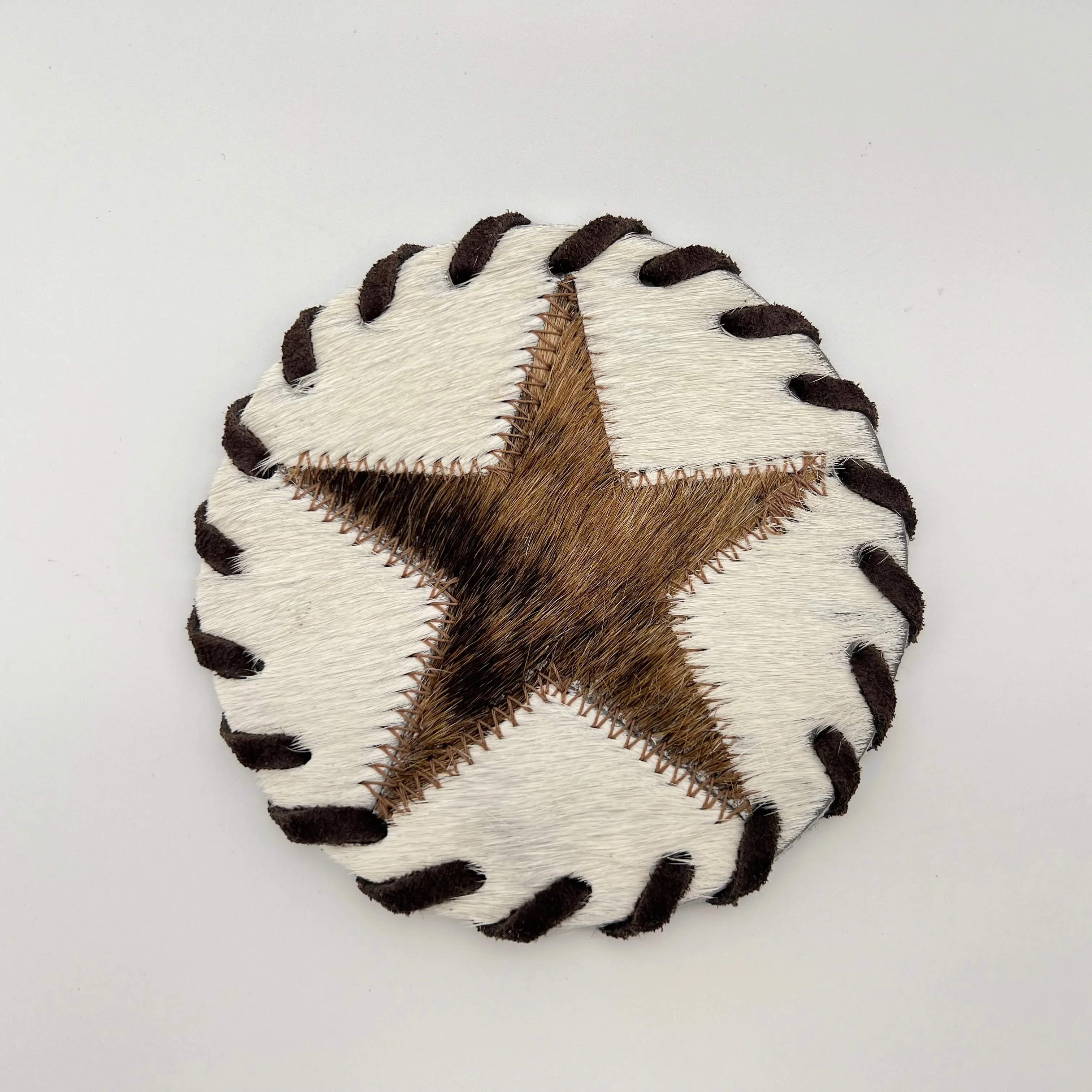 Cowhide Star Coasters