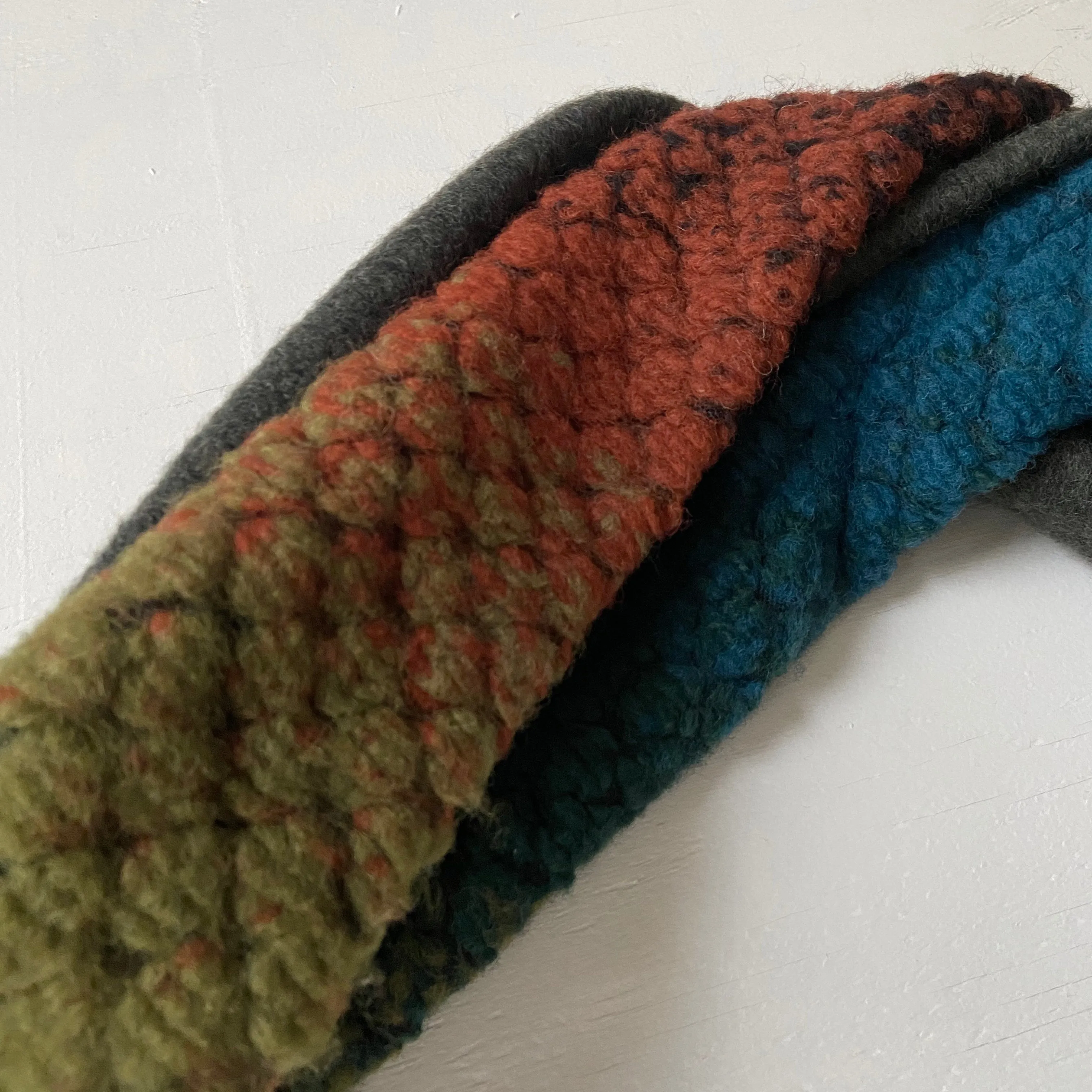 Double loop neck scarf Fall color