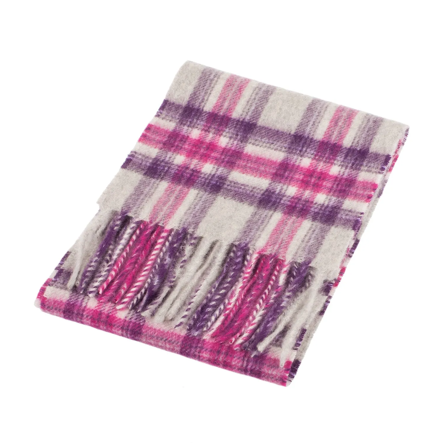 Edinburgh Cashmere Mini Scarf  Stewart Purple