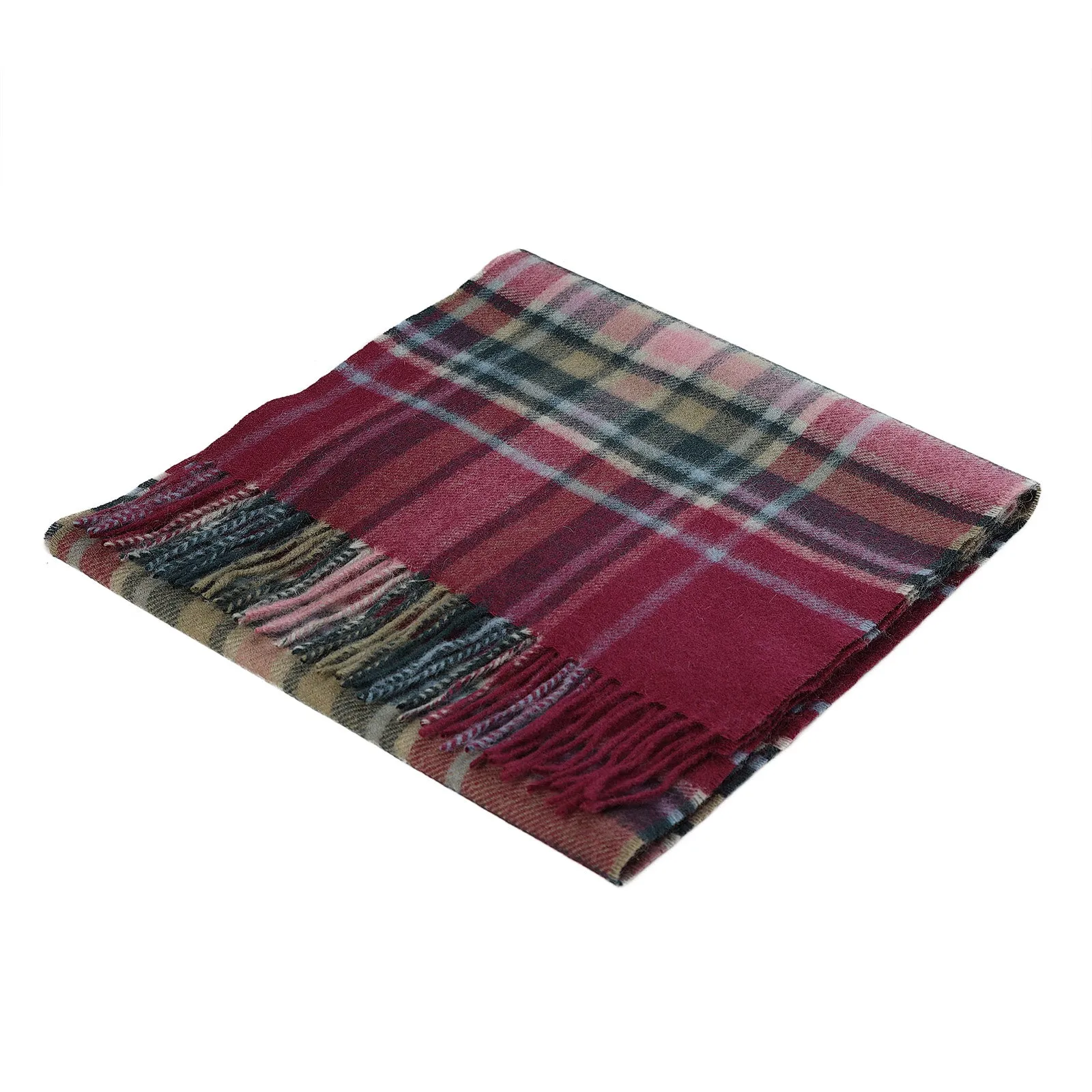 Edinburgh Cashmere Scarf Carnival Check Red