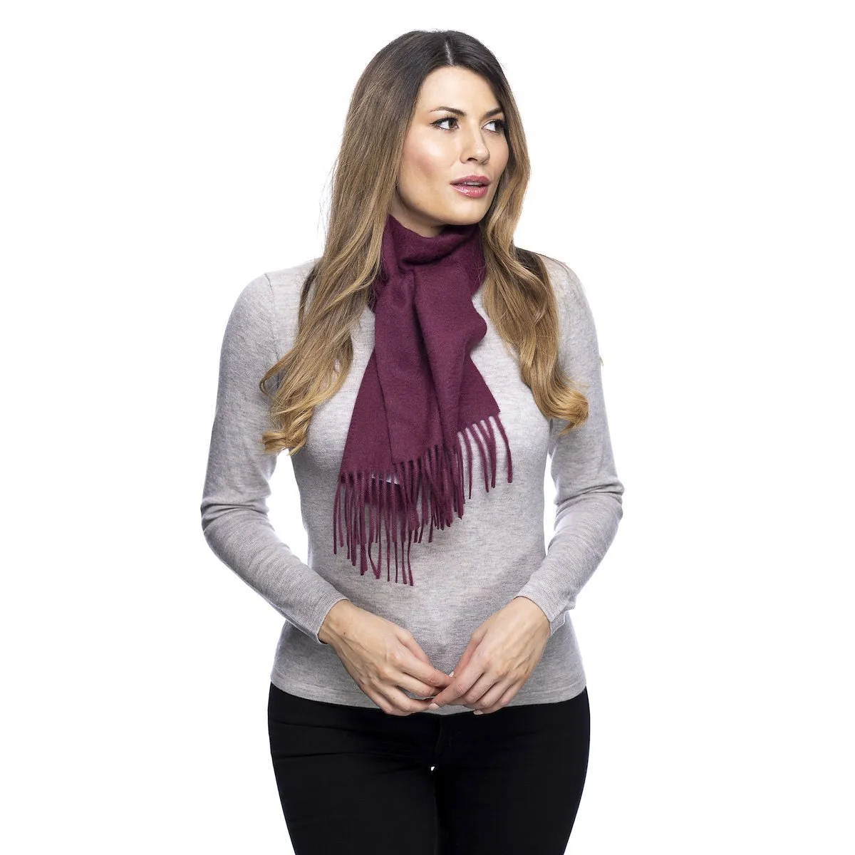 Edinburgh Cashmere Scarf Passion Wine