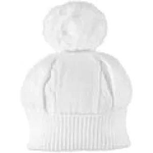 Emile Et Rose Unisex White Knitted Hat