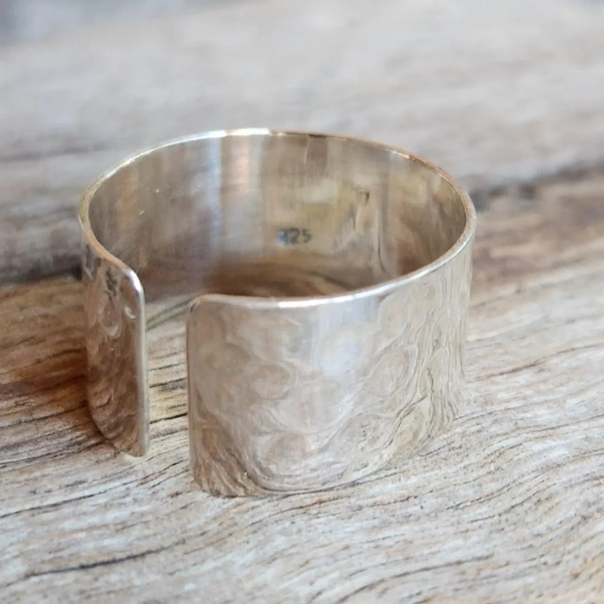 HAMMERED SILVER - 925 ADJUSTABLE RING