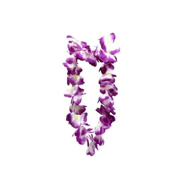 Hawaii Flower Lei - Purple & White