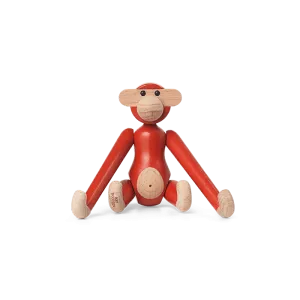 Kay Bojesen Monkey Mini Vintage Red, H: 3.7"