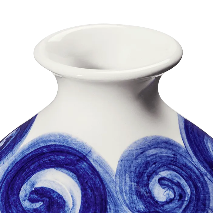 Kähler Tulle Vase, H: 4.1", Blue