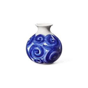 Kähler Tulle Vase, H: 4.1", Blue