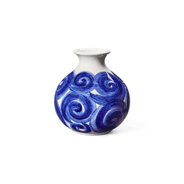 Kähler Tulle Vase, H: 4.1", Blue