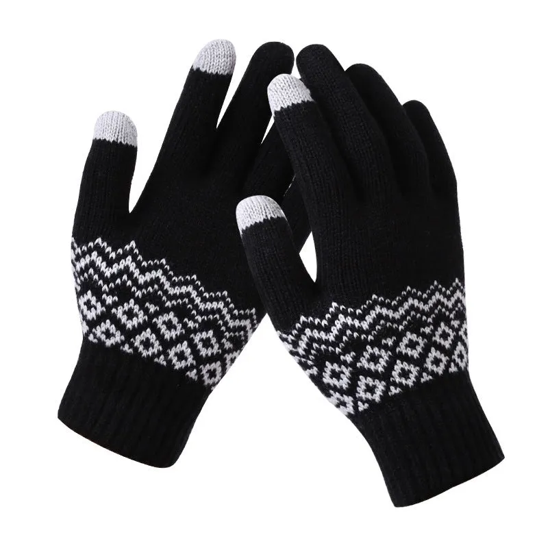 Knitted Gloves - Touch Screen - Warm Winter Gloves