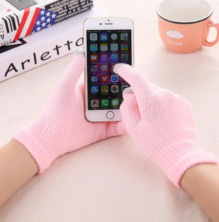 Knitted Gloves - Touch Screen - Warm Winter Gloves