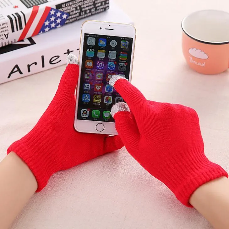 Knitted Gloves - Touch Screen - Warm Winter Gloves