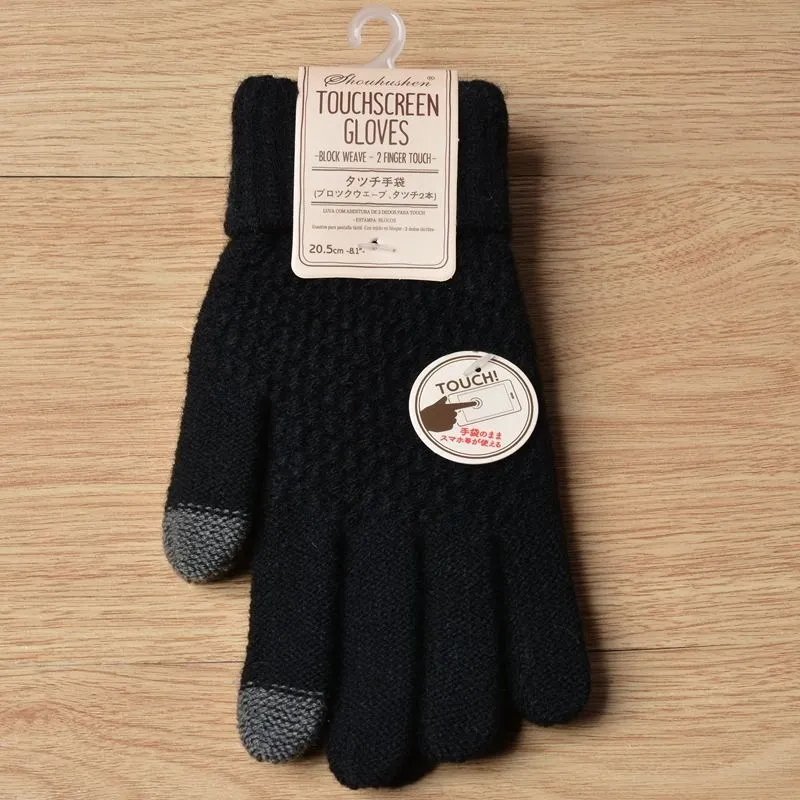 Knitted Gloves - Touch Screen - Warm Winter Gloves