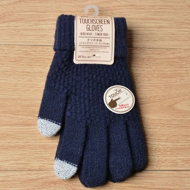 Knitted Gloves - Touch Screen - Warm Winter Gloves