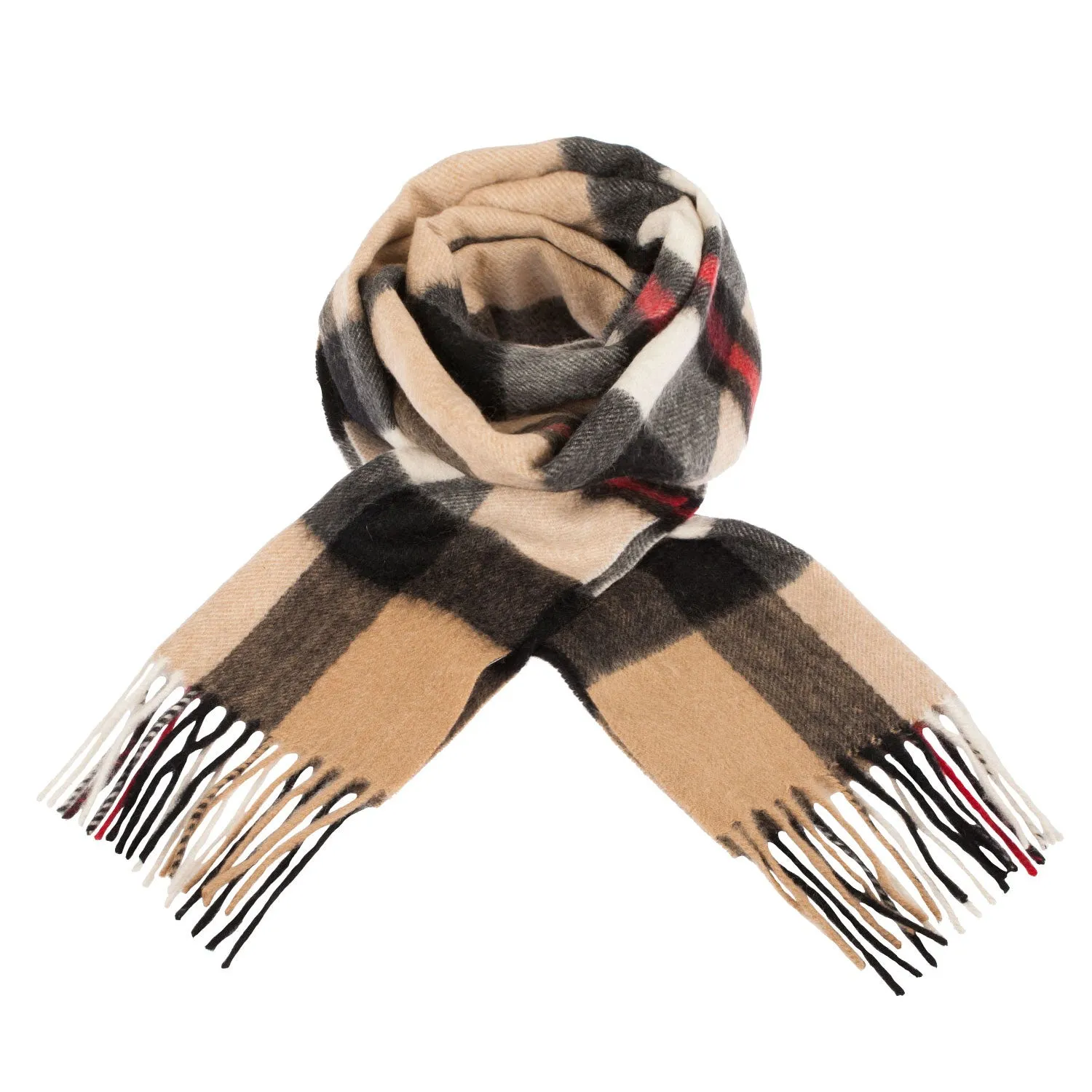 Lyle & Scott 100% Cashmere Scarf  Exploded Thomson Camel