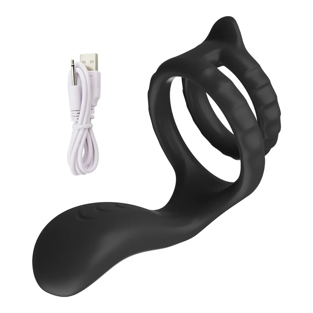 New Vibrating Cock Ring Penis Ring Couples Vibrators Male Delay Ejaculation Sex Toy Cockring for Men