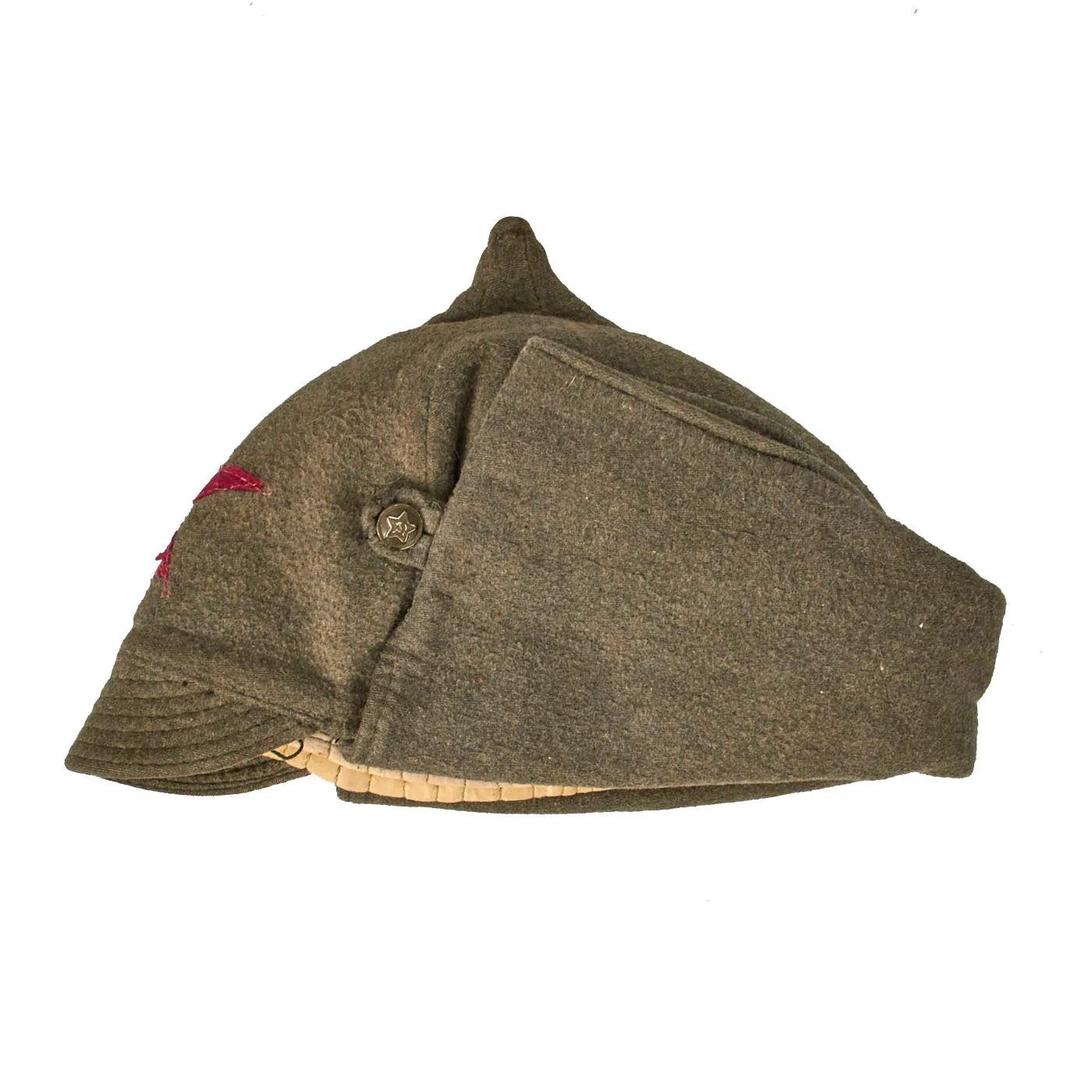 Original Soviet Russian Pre WWII M27 Budenovka Winter Cap