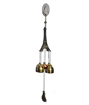 P G H C Vastu Feng Shui Collection Wind Chime Boat Eiffel Tower Single Floor, Oval Shape, Metal