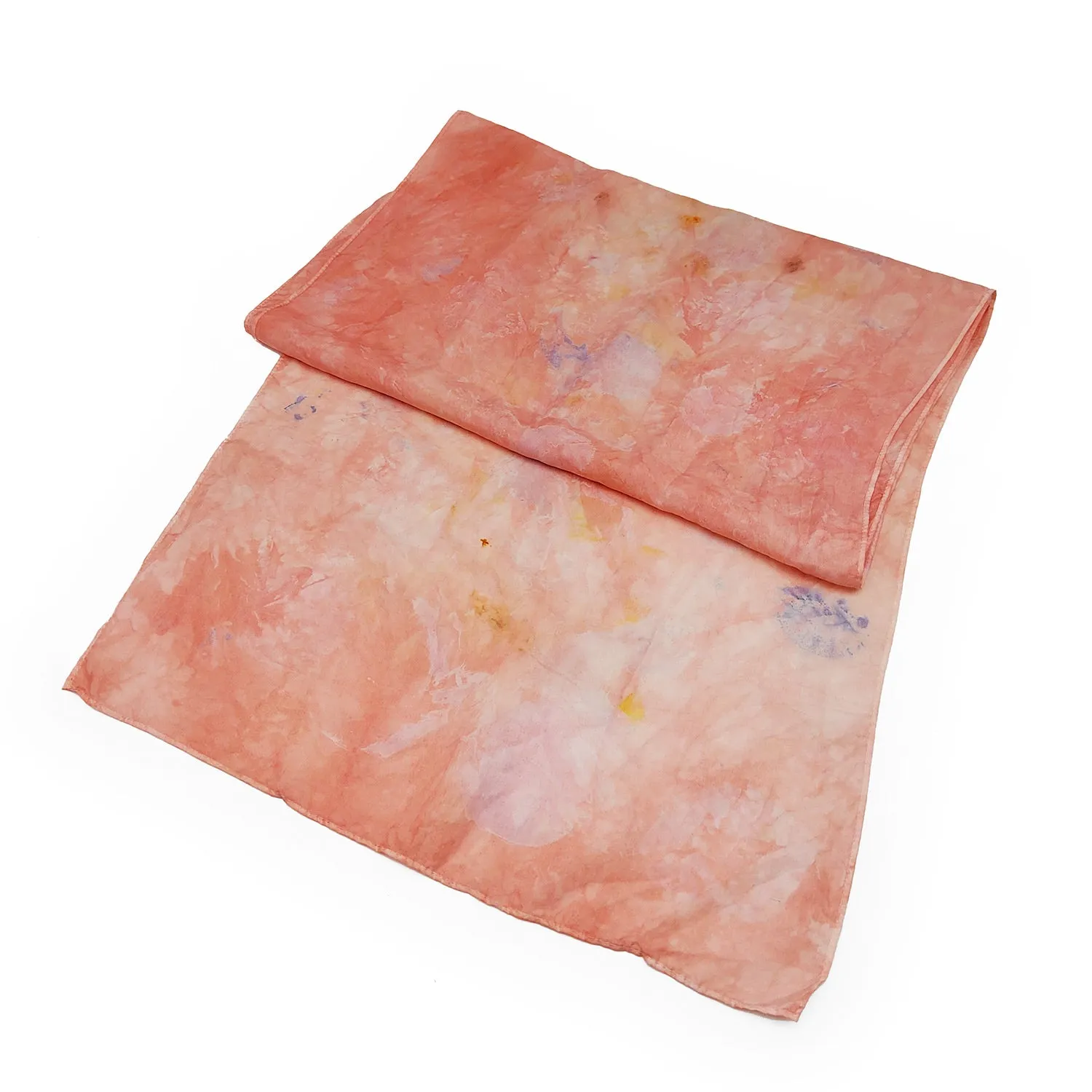 Pink Habotai Silk Scarf