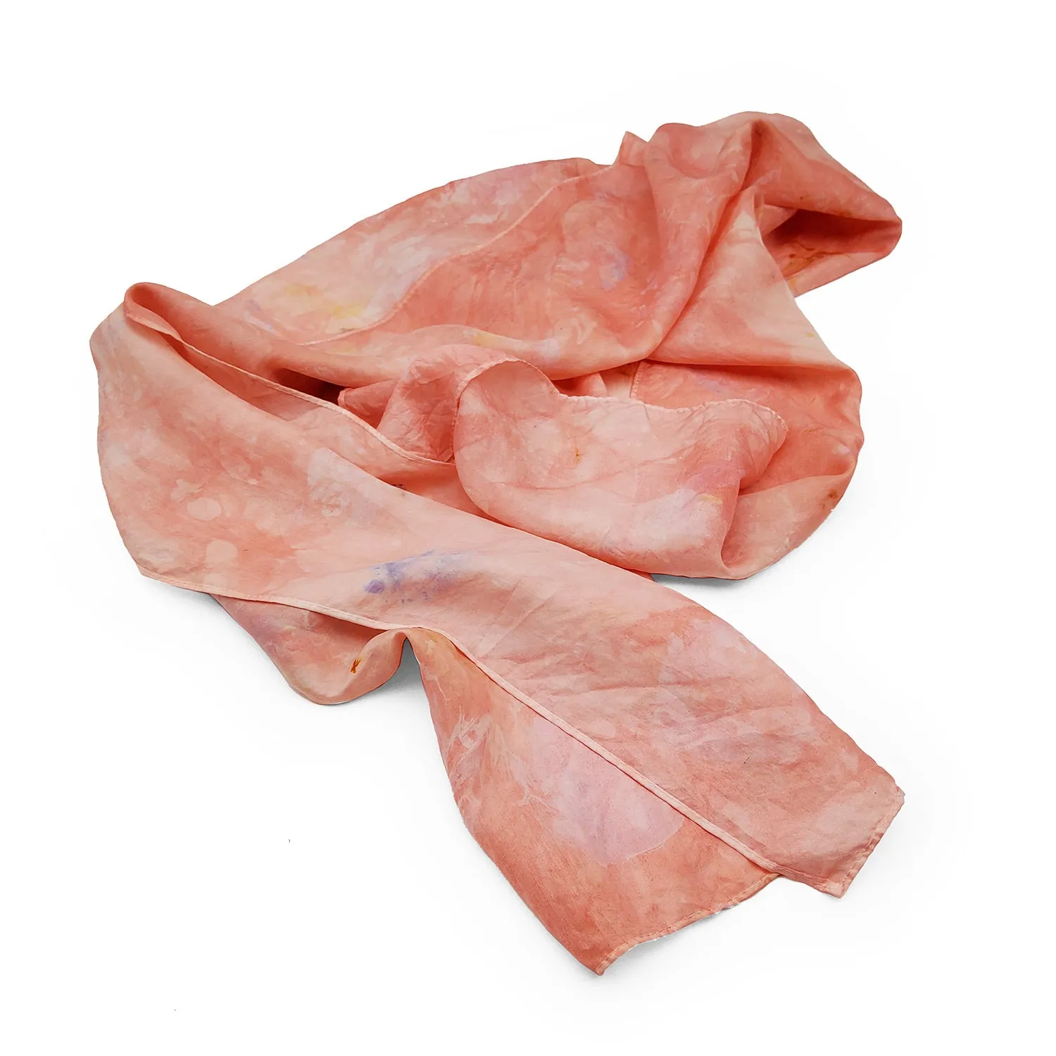 Pink Habotai Silk Scarf