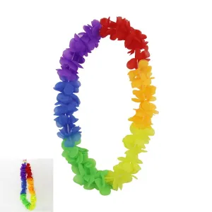 Rainbow Carnival Hawaii Flower Lei