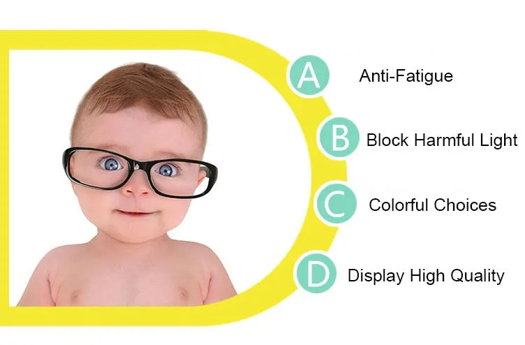 Reven Jate Unisex Children's Full Rim Square Tr 90 Silicone Eyeglasses 9520