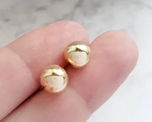 Round Stud Earrings