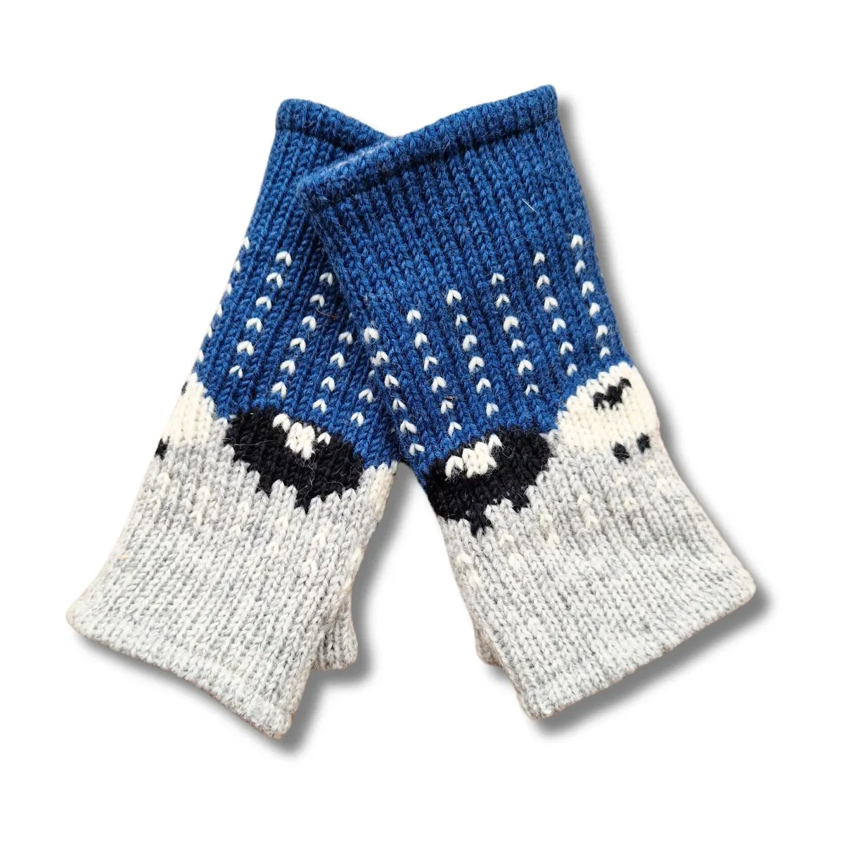 sheep wool wrist warmers