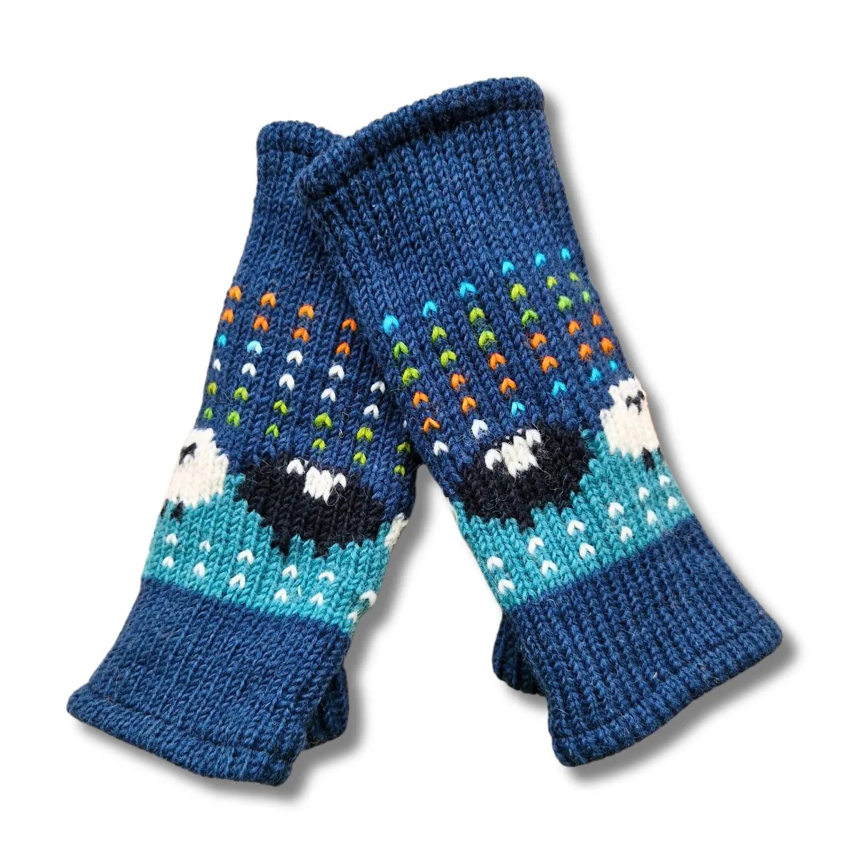 sheep wool wrist warmers