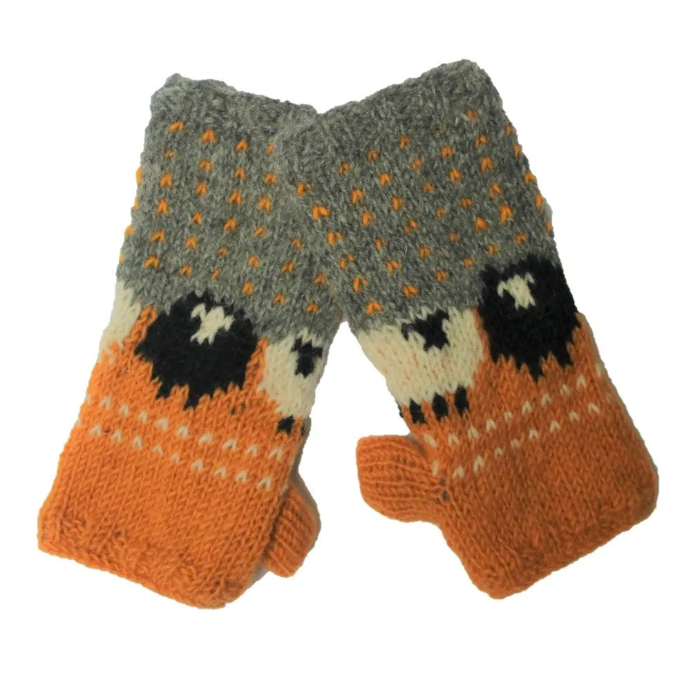 sheep wool wrist warmers