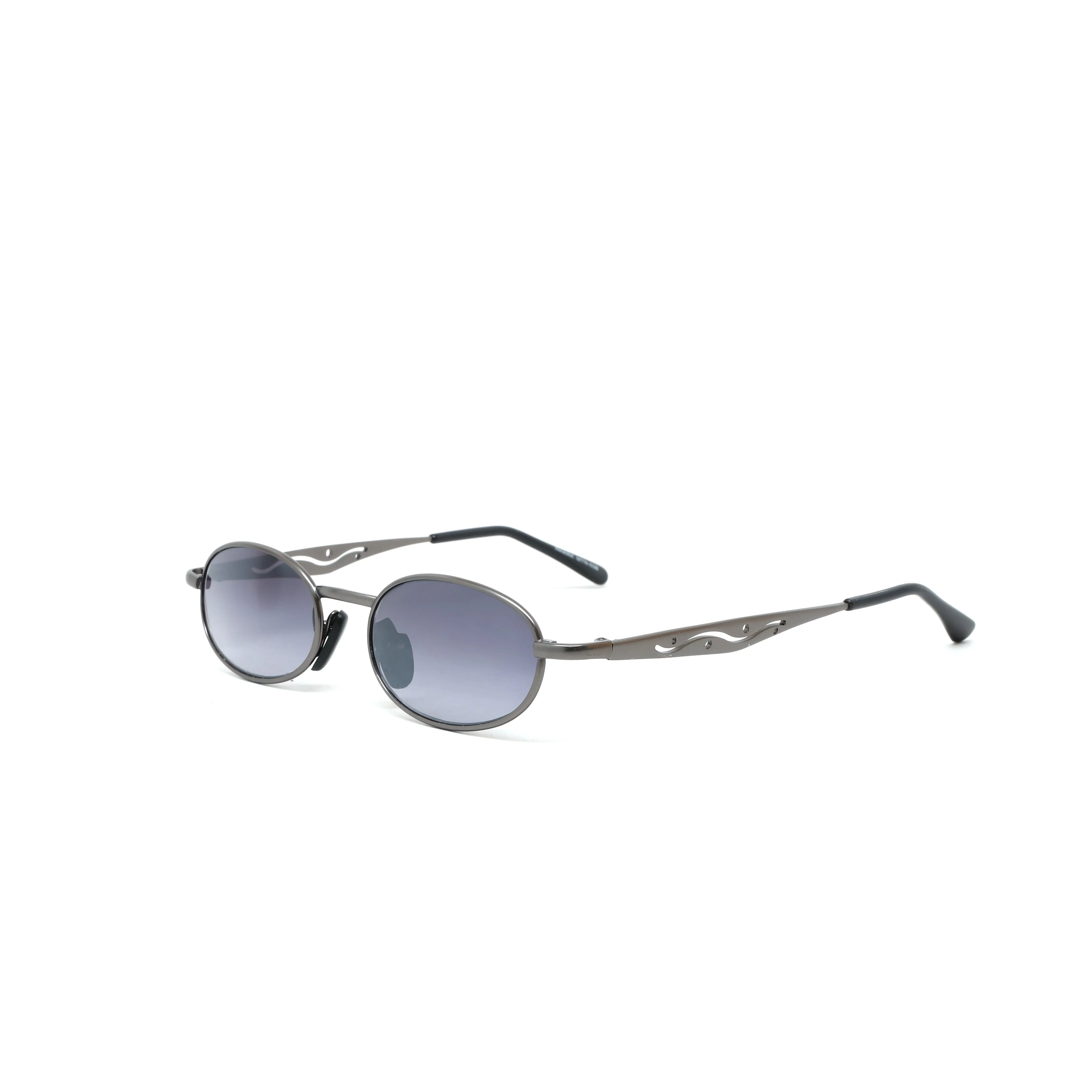 //Style G028// Small Size Mini 90s Deadstock Santa Fe Oval Sunglasses - Silver