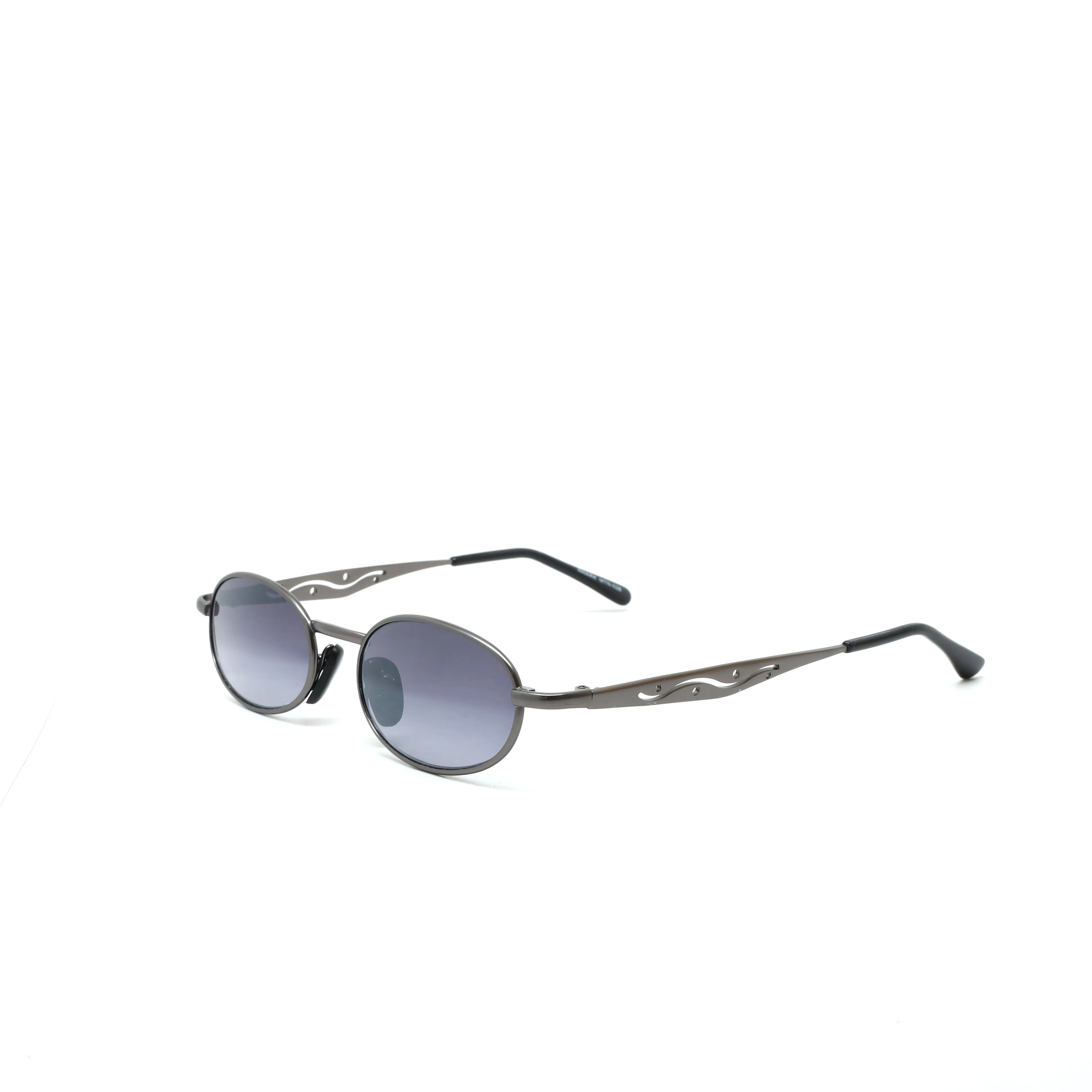 //Style G028// Small Size Mini 90s Deadstock Santa Fe Oval Sunglasses - Silver