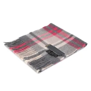 Tartan Weaving Mill 100% Cashmere Scarf  Amplified Ruby